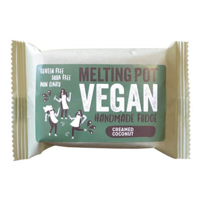 Melting Pot Vegan Handmade Fudge- Creamed Coconut