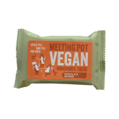 Melting Pot Vegan Handmade Fudge-Chocolate Orange 