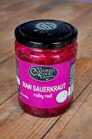 Organic Ruby Red Raw Sauerkraut