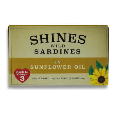 Shines Wild Sardines (In Sunflower Oil)