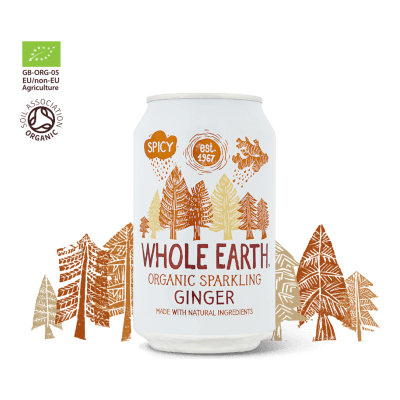 Whole Earth Organic Sparkling Ginger Can