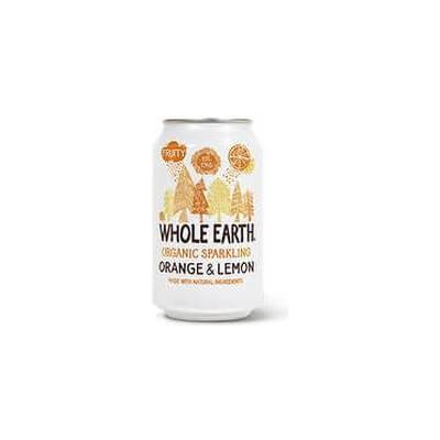 Whole Earth Organic Sparkling Orange & Lemon Can