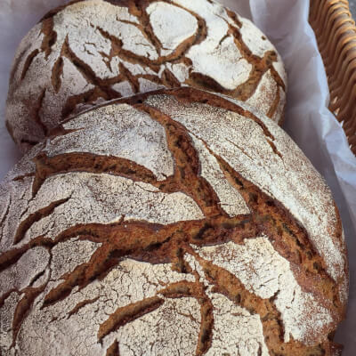 100% Rye Sourdough Bread