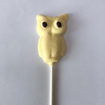 Owl White Lollipop