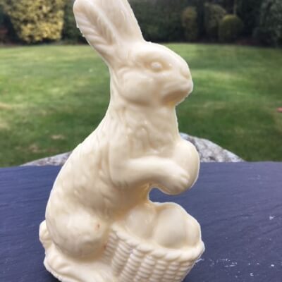 White Chocolate Easter Rabbit With Mini Egg