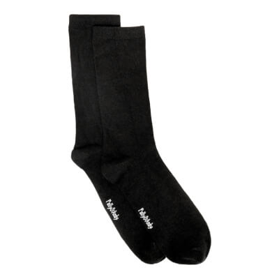 Polly & Andy Soft Top Seamless Bamboo Black Sock Uk Size 10-13