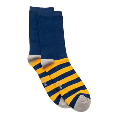 Polly & Andy  Soft Top Seamless Bamboo Sneaky Navy Sock  