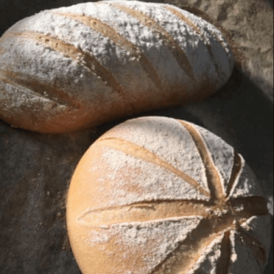 Homemade Organic White Loaf