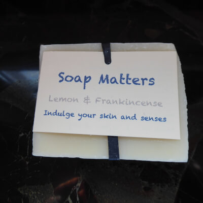 Natural, Handmade Soap - Lemon & Frankincense (The Rejuvenating Bar)