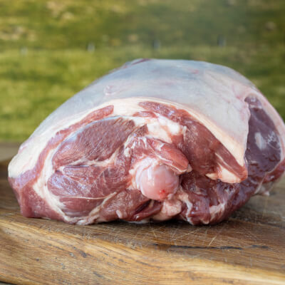 Lamb Gigot Bone-In - From Falkland Estate Organic Farm - Frozen