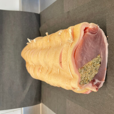 Stuffed Loin Of Pork With Crackling