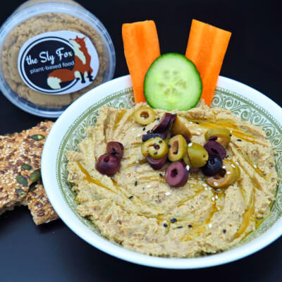 Hummus With Kalamata & Green Olives