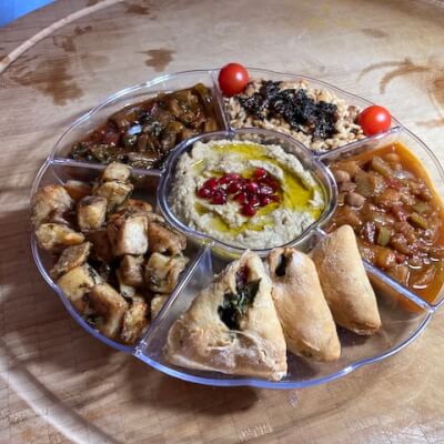 Mezze Platter (Returnable) - Lebanese (6 Dishes)