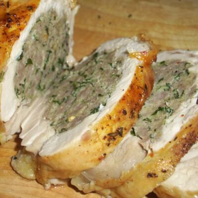 Stuffed Boned And Rolled Chicken 