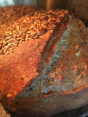 Seeded Spelt & Honey Sourdough Loaf