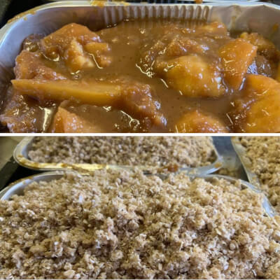 Toffee Pear & Apple Crumble