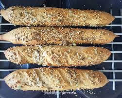 New Seed Topped Wholemeal Sourdough Baguette 