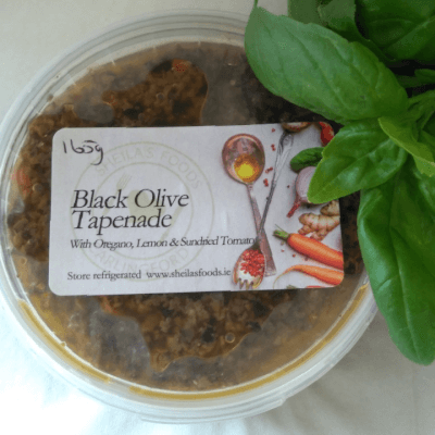 Black Olive Tapenade With Oregano, Lemon And Sundried Tomatoes