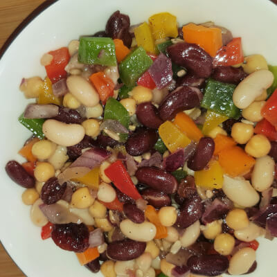 3-Bean Salad & Cashew Nuts - (Vegan)