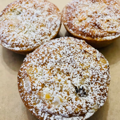 6 Mince Pies Filled With Homemade Mincemeat Topped With Frangipane