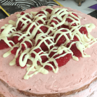 Raspberry And White Chocolate Cake