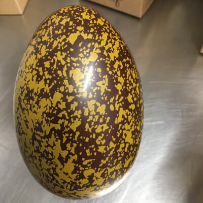 Quail Egg Pattern Chocolate Easter Egg - 66.8% Cocoa