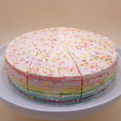 Rainbow Crepe Cake - Whole Cake
