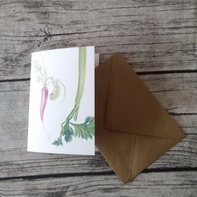 Radish - Greeting Cards - 100% Recycled Paper