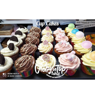 Selection Of 9 Cupcakes