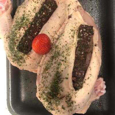 2 X Chicken Supreme Stuffed With Black  Pudding 