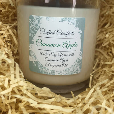 Cinnamon Apple Soy Scented Candle
