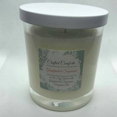 Grapefruit & Sugarcane Soy Scented Candle