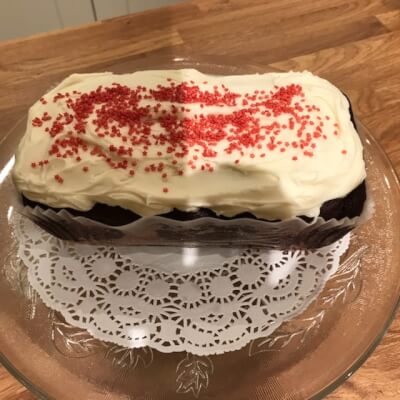 Gluten And Dairy Free Red Velvet Loaf Cake
