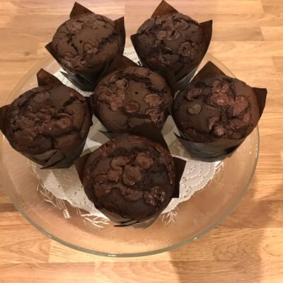 Gluten And Dairy Free Double Belgian Chocolate Muffin 