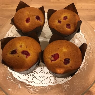 Gluten And Dairy Free Orange And Cranberry Muffin