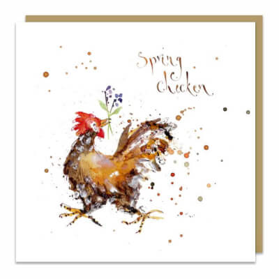 Louise Mulgrew Greeting Card - Spring Chicken