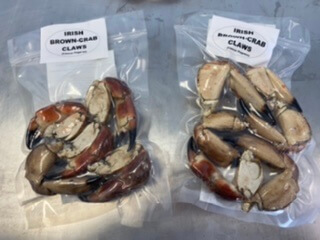 Cooked Irish Brown-Crab Claws