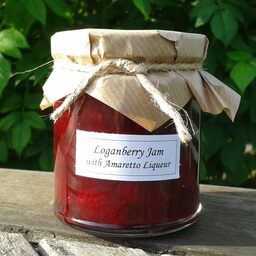 Loganberry Jam With Amaretto Liqueur