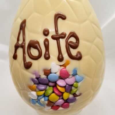 Personalised White Chocolate Easter Egg
