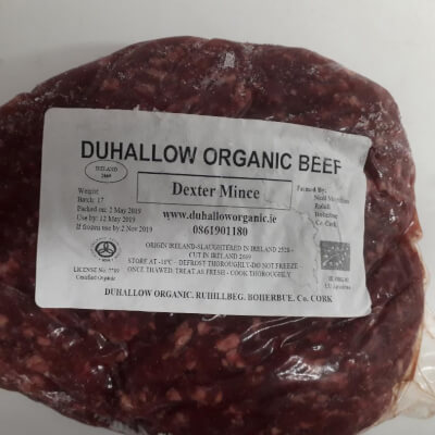 Certified Organic 100% Grass Finished Dexter Beef Mince