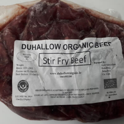 Certified Organic 100% Grass Finished Angus Beef Stir Fry