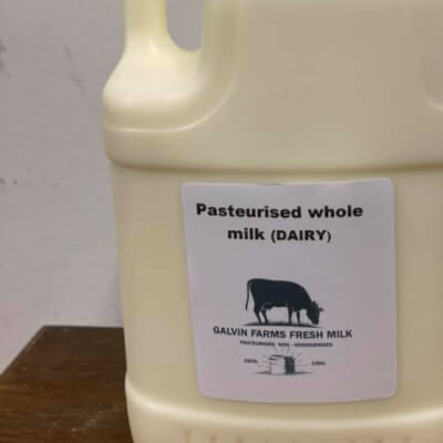 Pasteurised Whole Milk 2 Litre