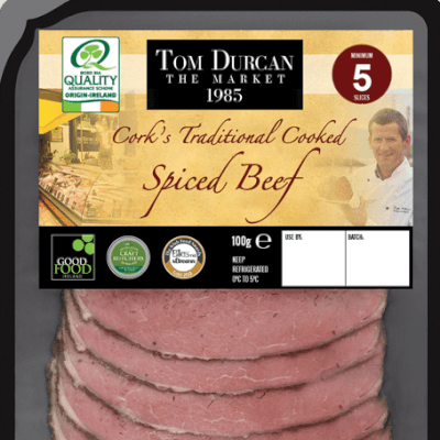 Tom Durcan Cooked Sliced Spiced Beef Packet
