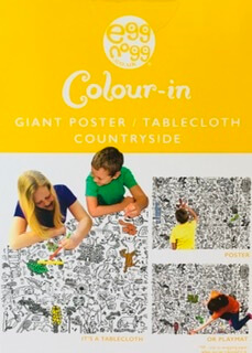 Large Color Me In Countryside Tablecloth /Poster 