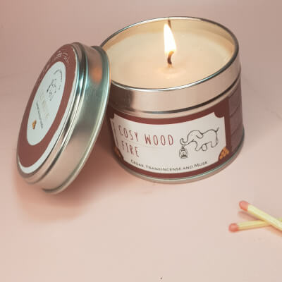 Cosy Wood Fire Scented Candle