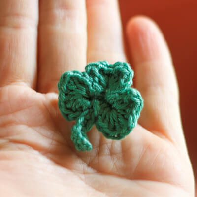 Crochet Shamrock Pins