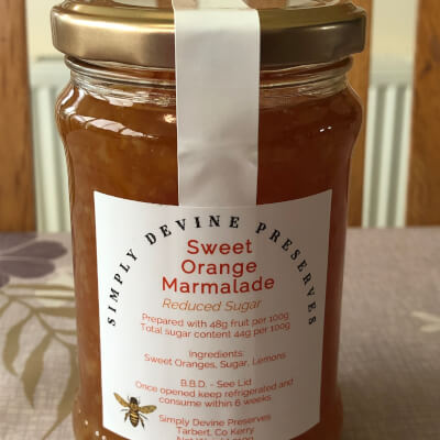 Sweet Orange Marmalade - Reduced Sugar