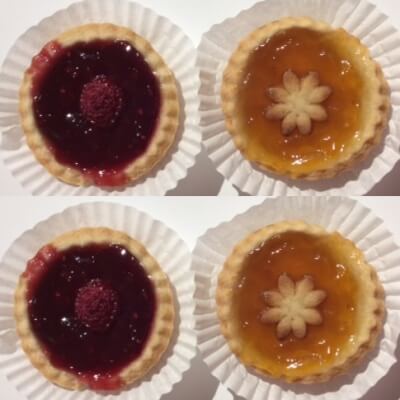 Box Of 4 Small French Jam Tartes (2 Apricot And 2 Raspberries)
