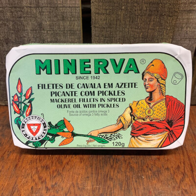 Minerva (Mackerel Fillets In Spiced Olive Oil W/ Pickles)