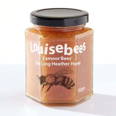 Exmoor Bees' Raw Ling Heather Honey 340Gm / 12Oz